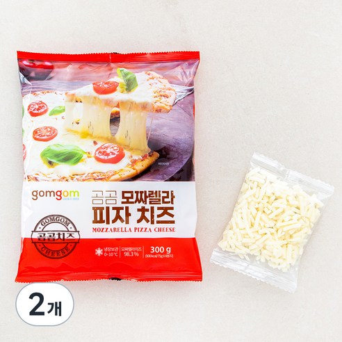 곰곰 모짜렐라 피자치즈, 75g, 4개입, 2개