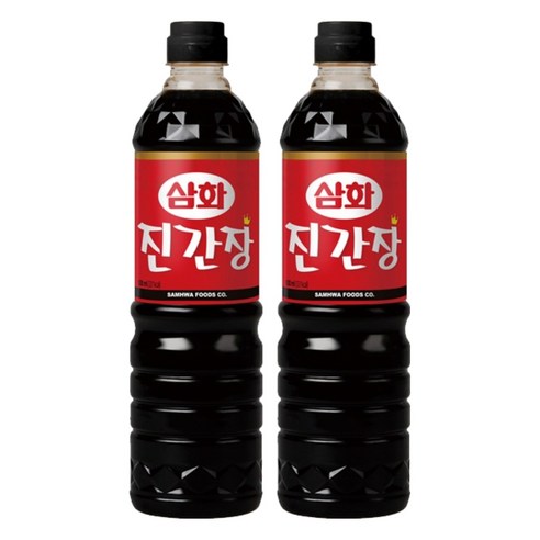 삼화식품 진간장, 900ml, 2개