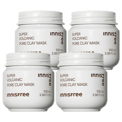 이니스프리 수퍼 화산송이 모공 마스크 100ml, 1개입, 4개
