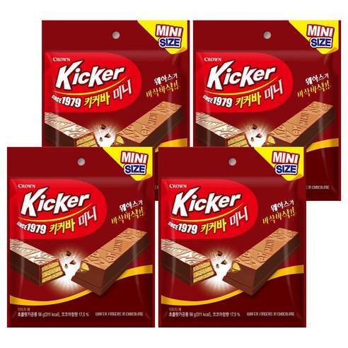 크라운 키커바 미니, 56g, 4개