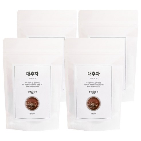 청년농원 대추차 삼각티백, 1g, 50개입, 4개