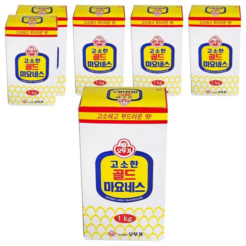 오뚜기 고소한 골드 마요네즈, 1kg, 6개