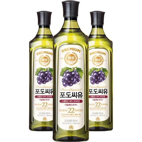 프렌치카페 카페믹스 프리미엄, 210개입, 1개 해표 포도씨유, 900ml, 3개