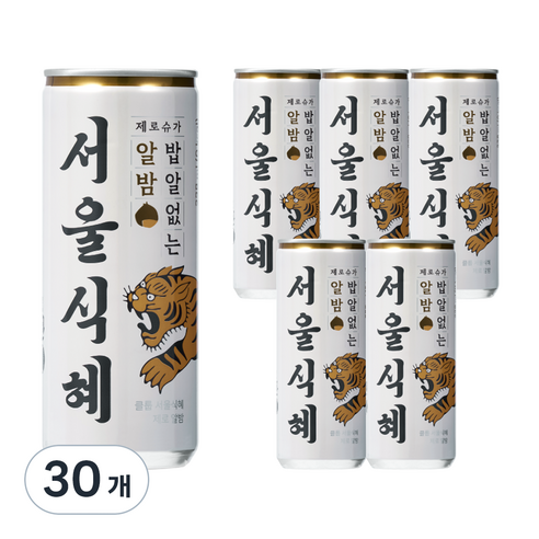 클룹 서울식혜 제로 알밤, 30개, 238ml