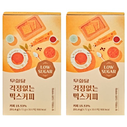 무화당 걱정없는 믹스커피, 9.72g, 30개입, 2개
