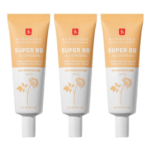 에르보리앙 슈퍼 BB SPF25, 누드, 40ml, 3개