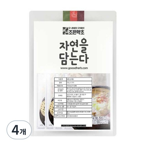 조은약초 대형 삼계탕, 400g, 4개