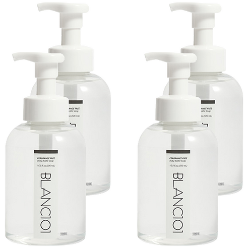 블랑101 젖병세정제 포밍 무향, 500ml, 4개