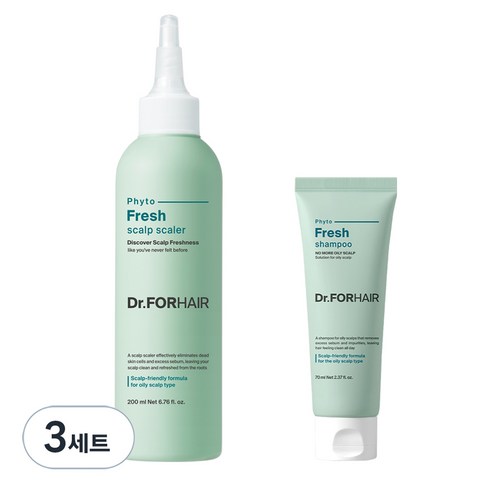 닥터포헤어 피토프레시 스칼프 스케일러 200ml + 샴푸 70ml 세트, 3세트