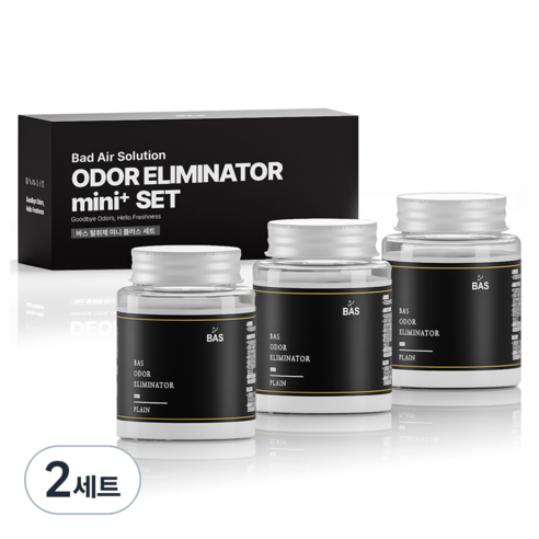 BAS 탈취제 미니 플러스 플레인, 160g, 6개