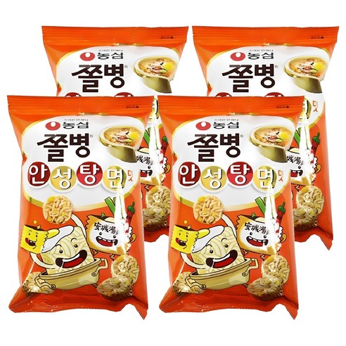 쫄병스낵 안성탕면맛, 77g, 4개