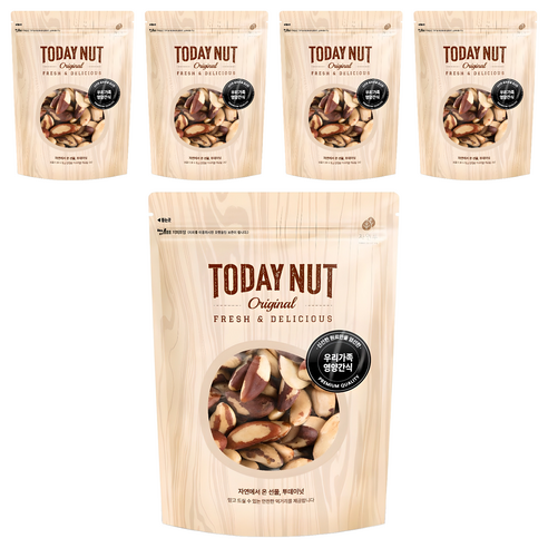 투데이넛 브라질넛, 300g, 5개