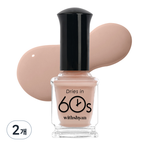 위드샨 유광타입 60초 네일라커 매니큐어 9ml, M73 깔루아밀크, 2개