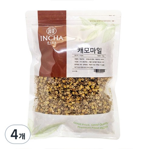 인차 캐모마일 꽃차 허브, 100g, 4개, 1개입