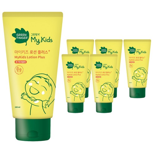 그린핑거 마이키즈 로션 플러스, 260ml, 6개