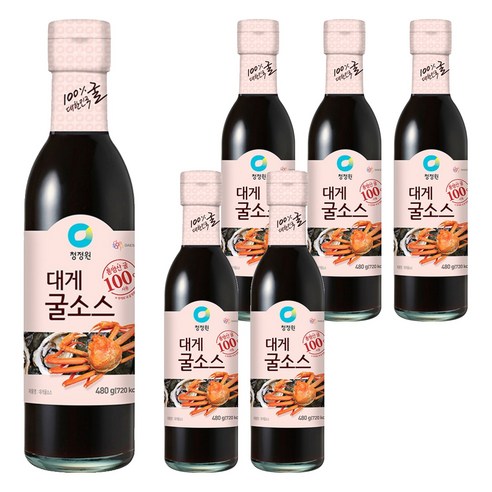 청정원 대게 굴소스, 480g, 6개