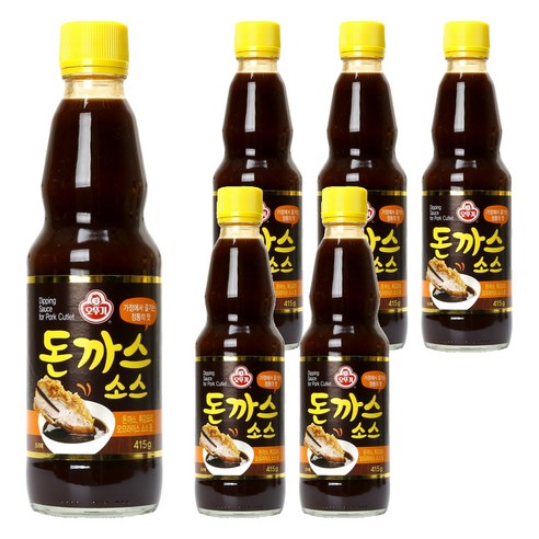 오뚜기 돈까스소스, 415g, 6개