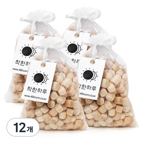 착한하루 편백나무 방향 주머니, 90g, 4개