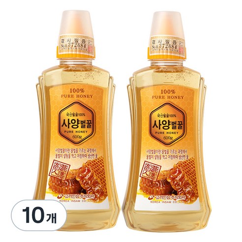 고려인삼 사양 벌꿀, 600g, 10개