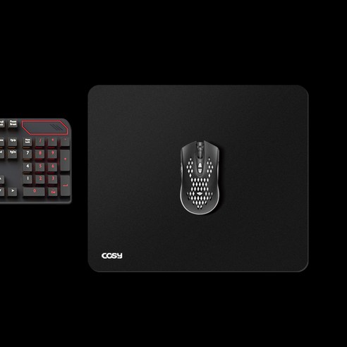 넓고 안정적인 컨트롤로 게임 실력 UP! 코시 블랙 게이밍 마우스 패드 MP975