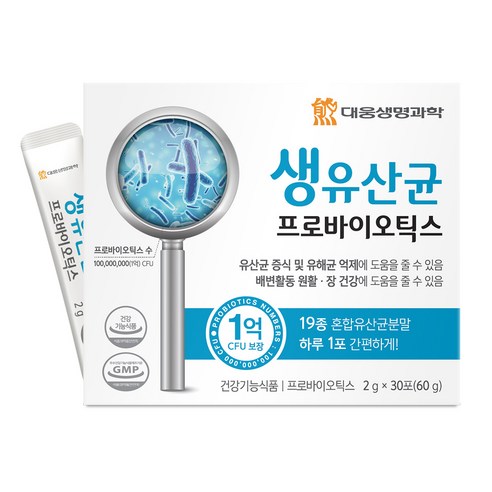 대웅생명과학 생유산균 프로바이오틱스 30p, 60g, 1개