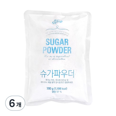 브레드가든 슈가파우더, 300g, 6개
