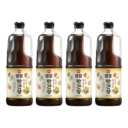 샘표 조림볶음용 맛간장, 1.7L, 4개