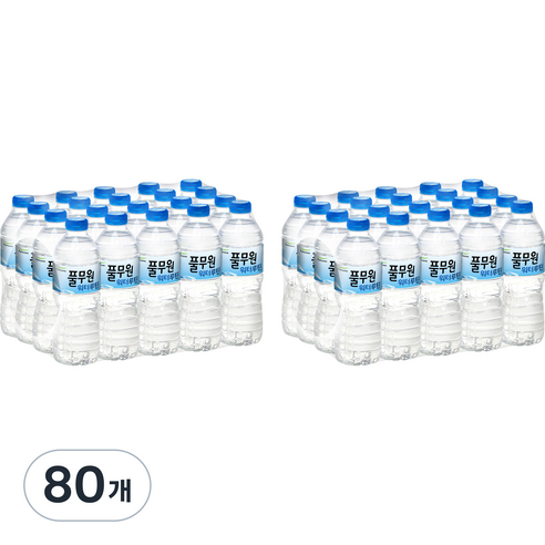 생수/물/풀무원샘물 워터루틴생수 2L, 500ml, 80개