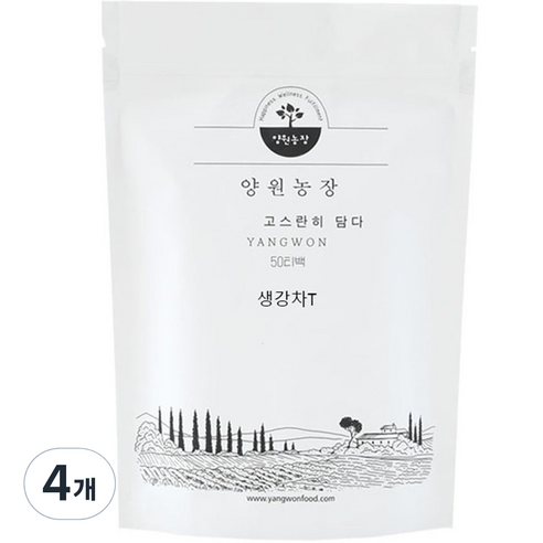 생강차T, 1.2g, 50개입, 4개