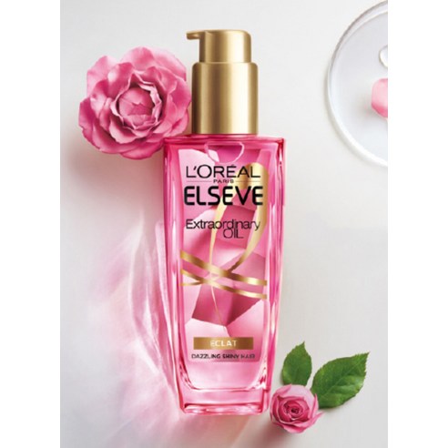 장미 향기로 머릿결에 생기를, 로레알파리 엑스트라오디네리 헤어오일 에끌라 로즈