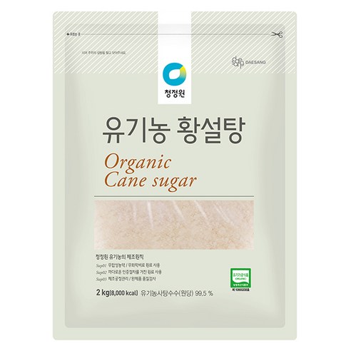 청정원 유기농 황설탕, 2kg, 1개
