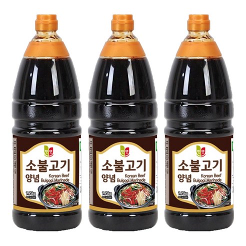 첫맛 소불고기 양념, 1.95kg, 3개
