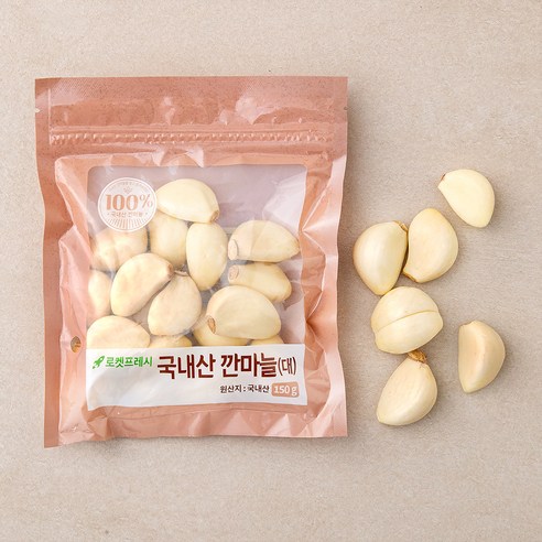 국내산 깐마늘(대), 150g, 5개