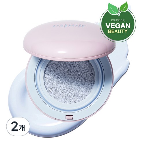 에스쁘아 듀라이크 젤로 톤업 쿠션 15g, 2개, 3호 스노우블루