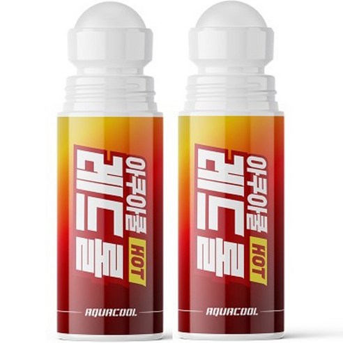 아쿠아쿨 레드 롤, 100ml, 2개