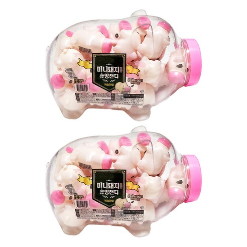 미니 돼지 모양 츄잉 캔디, 240g, 2개