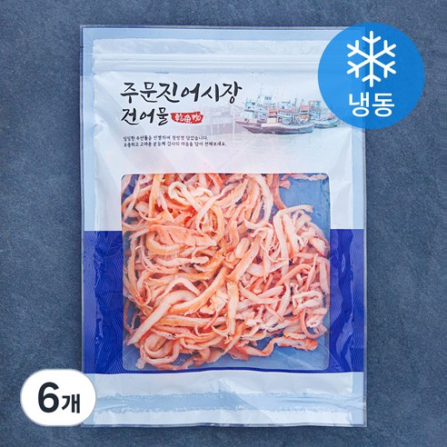 현복식품 홍진미 오징어채 (냉동), 150g, 6개