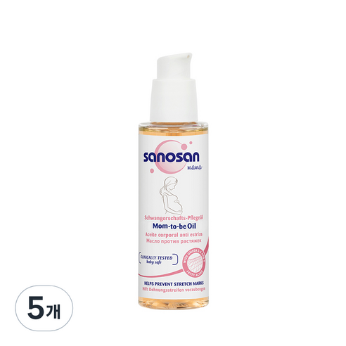 사노산 마마 맘투비 출산전후 오일, 100ml, 5개