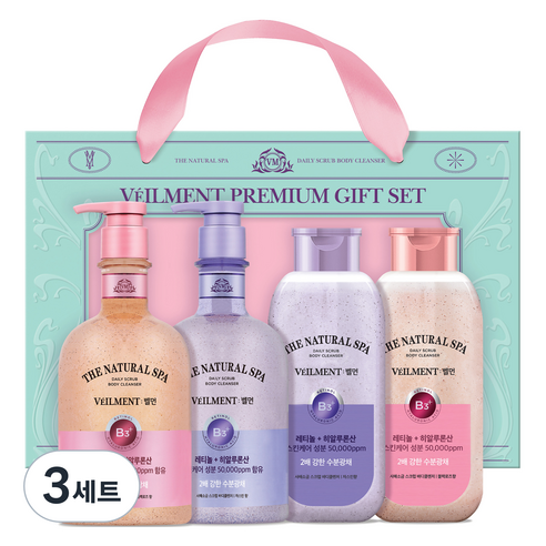 LG생활건강 벨먼 스파 바디케어 선물세트, 3세트