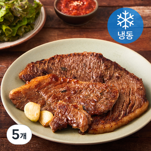 포천이동 푸드장 칼집 한돈왕구이 (냉동), 500g, 5개