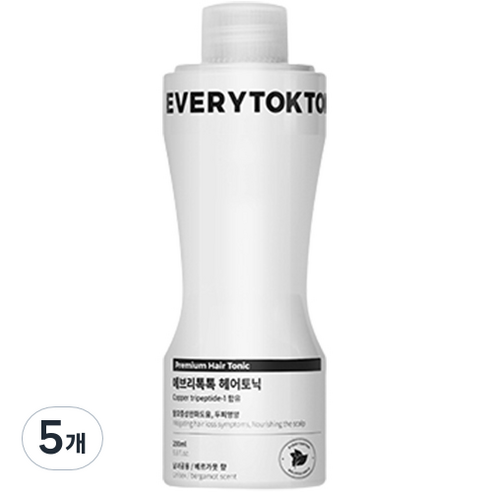 에브리톡톡 헤어토닉 리필, 5개, 200ml