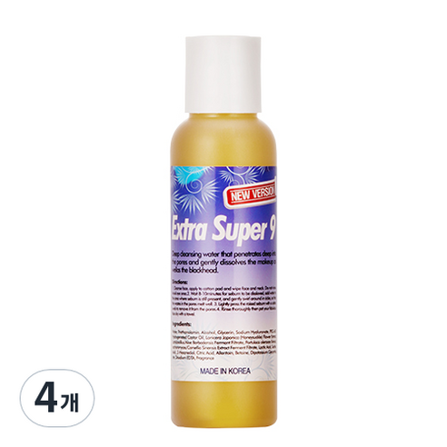 메디필 엑스트라 슈퍼 9 플러스 블랙헤드 피지연화제 코팩, 100ml, 4개