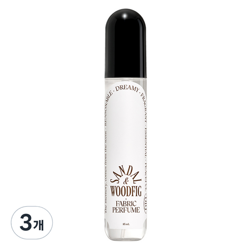 오디드 패브릭 퍼퓸 섬유탈취제 샌달우드피그, 3개, 85ml