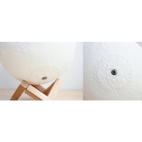 옆동네몰 입체 달 무드등 16색 15cm + 리모컨, 혼합색상
