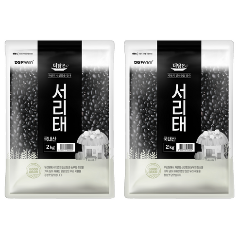 더담은 서리태, 2kg, 2개