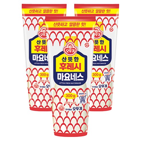 오뚜기 후레시 마요네즈, 300g, 3개
