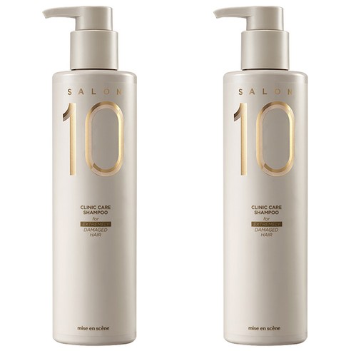 미쟝센 살롱 10 단백질 샴푸 극손상 모발용, 500ml, 2개