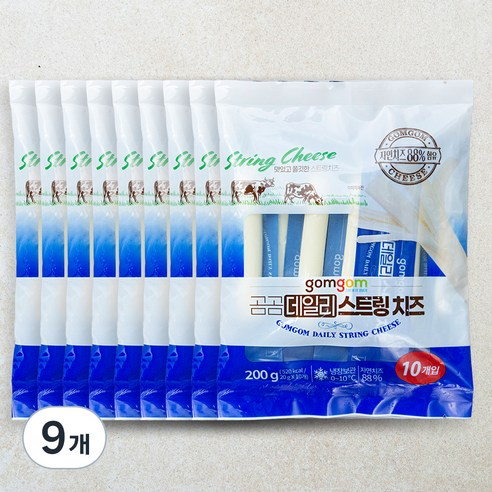 곰곰 데일리 스트링치즈, 20g, 10개입, 9개