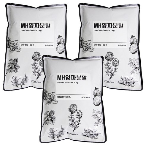 딜리셔스마켓 MH양파분말, 1kg, 3개