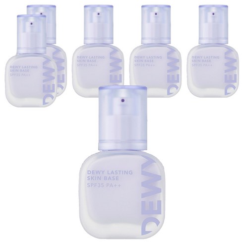 더페이스샵 듀이래스팅 스킨 베이스 35ml, 02 퍼플, 6개